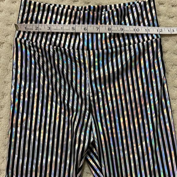 Groovy Striped Iridescent Bell Bottoms - Size S - Picture 3 of 7